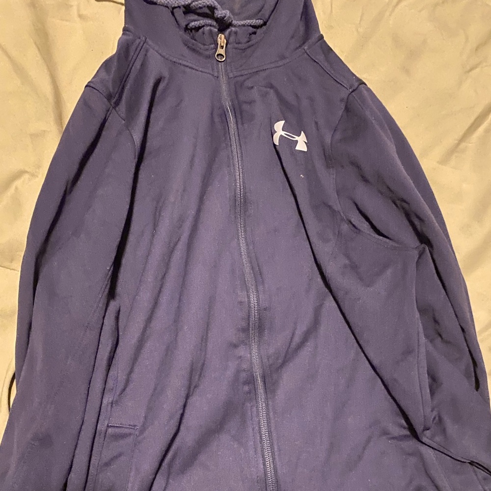 Under Armor Jacket Large Navy Blue